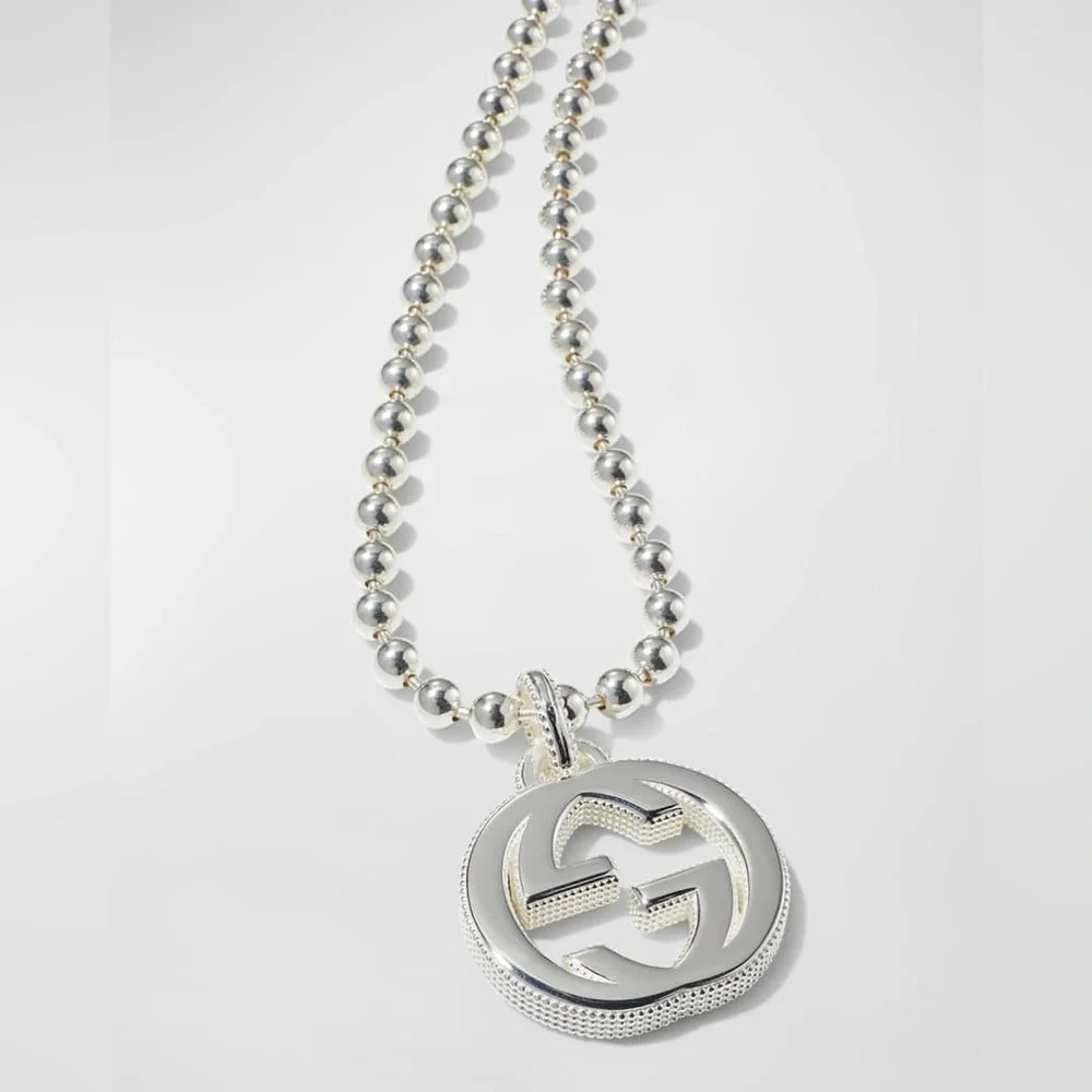 Gucci Men's Interlocking GG Pendant Necklace